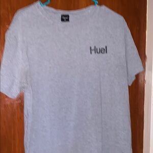 Huel T Shirt Men's XXL Gray Graphic Crew Neck Short Sleeve Stretch 2XL
